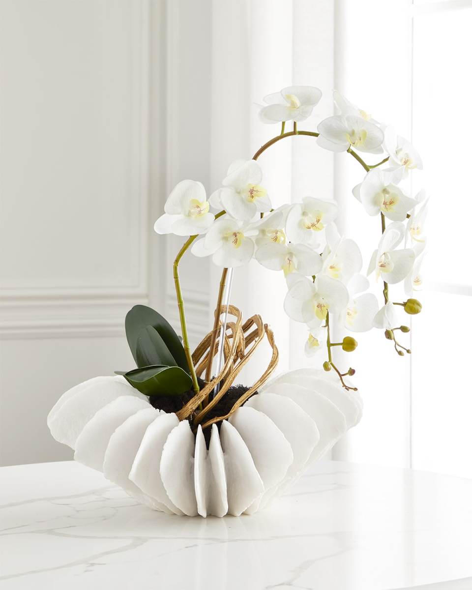 Golden Seas Faux-Floral Arrangement